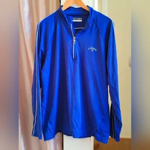 Mens callaway‎ quarter zip dry fit golf shirt
